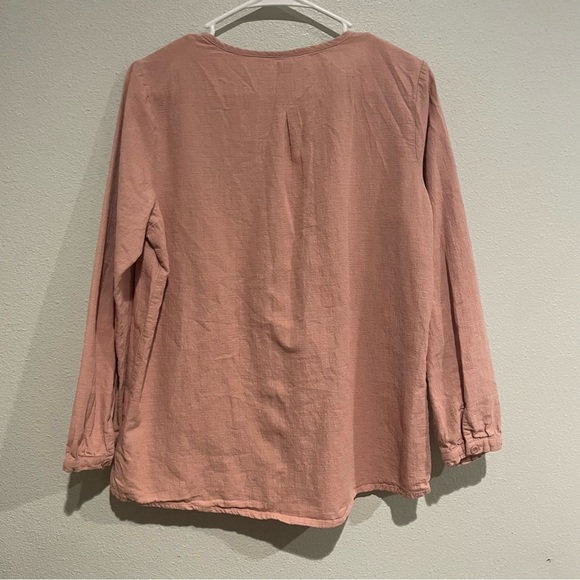 Minibee Mauve Pleated Blouse. Size M - Picture 6 of 6